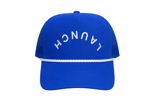 Launch Lacrosse Blue Upside Down Hat