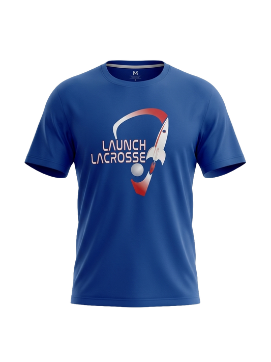 Original Launch Lacrosse Blue Dri-Fit Shirt