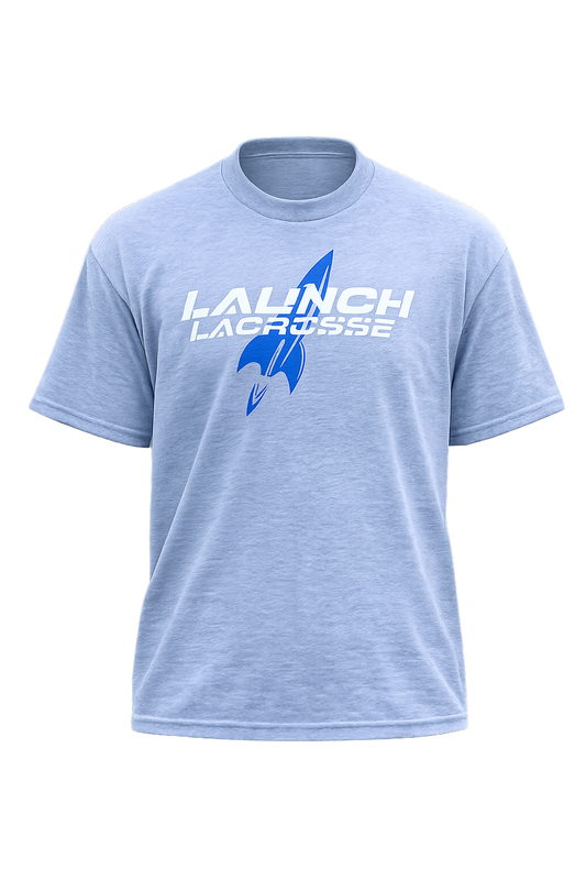 Launch Lacrosse Gray Cotton-Poly Shirt