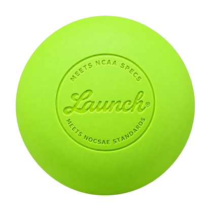 Case of Launch Athletics Optic Yellow Lacrosse Balls