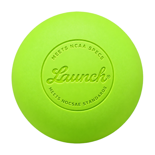 Case of Launch Athletics Optic Yellow Lacrosse Balls