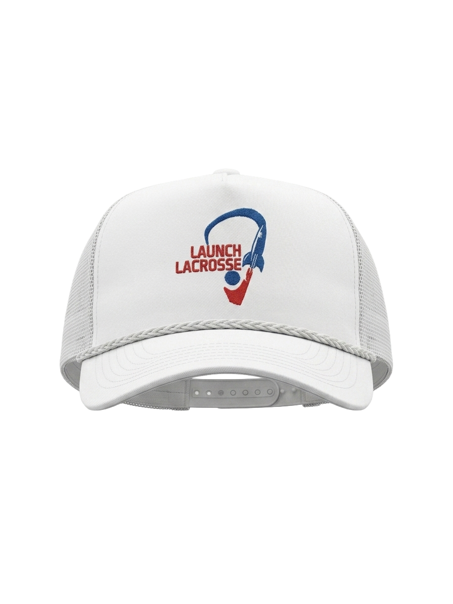 Launch Lacrosse White Original Logo Hat
