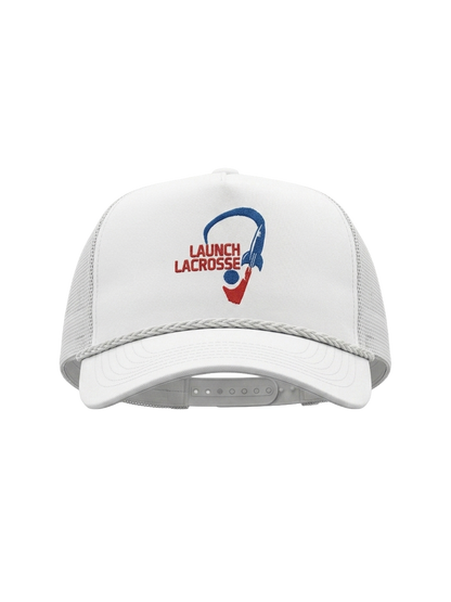 Launch Lacrosse White Original Logo Hat