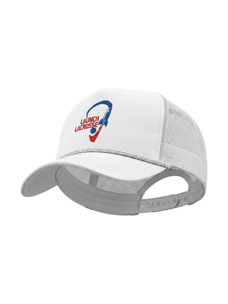 Launch Lacrosse White Original Logo Hat