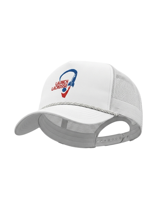 Launch Lacrosse White Original Logo Hat
