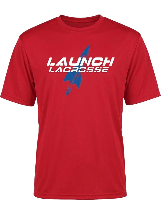 Launch Lacrosse Red Dri Fit Shirt
